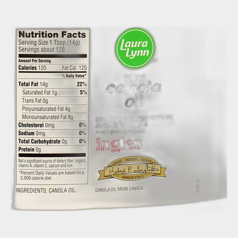 Laura Lynn Canola Oil, 64 oz