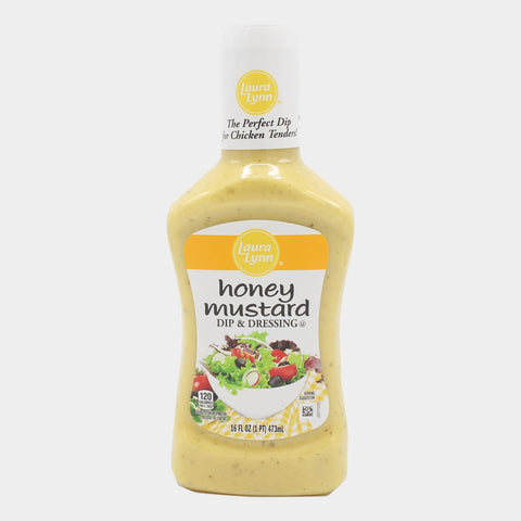 4 Bottles Laura Lynn Honey Mustard Dressing, 16 oz