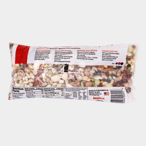 4 Bags Laura Lynn Dry Ham Flavored 16 Bean Soup Mix, 1 lb