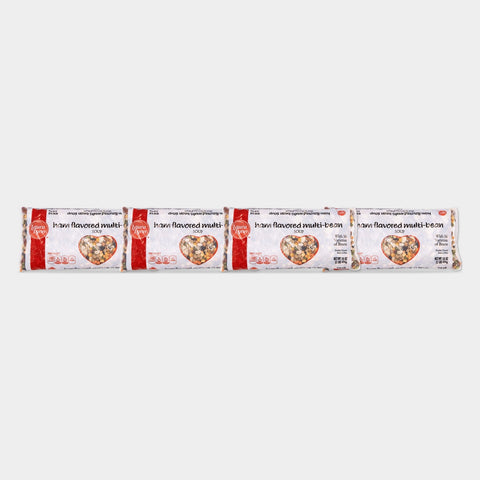 4 Bags Laura Lynn Dry Ham Flavored 16 Bean Soup Mix, 1 lb