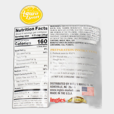 2 Boxes Laura Lynn Biscuit Mix Buttermilk, 7.6 oz