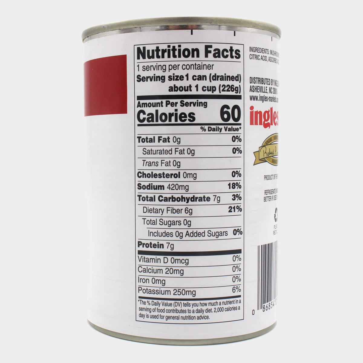 6 Cans Laura Lynn Mushroom Pieces with Stem, 8 oz