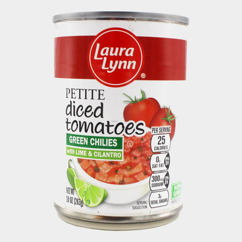 6 Cans Laura Lynn Petite Tomatoes with Lime and Cilantro, 10 oz