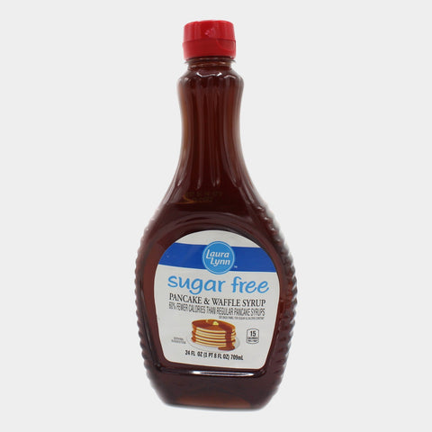 2 Bottles Laura Lynn Sugar Free Pancake Syrup, 24 oz