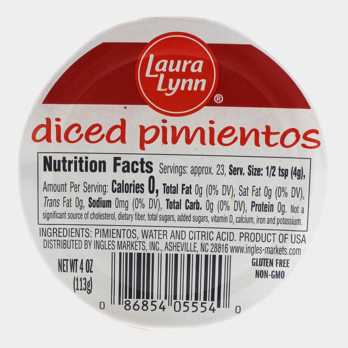 6 Cans Laura Lynn Diced Pimientos, 4 oz