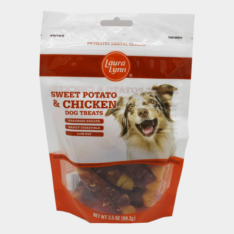 Laura Lynn Sweet Potato & Chicken Dog Treats, 3.5 oz