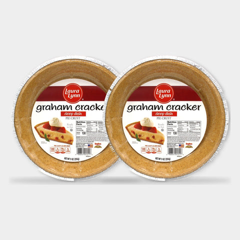 2 Packs Laura Lynn Deep Dish Graham Pie Shell, 9 oz