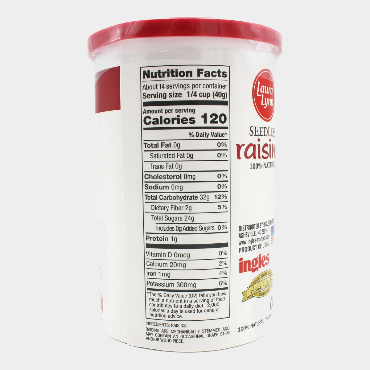4 Cans Laura Lynn Raisins, 20 oz