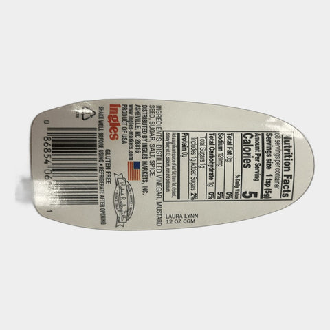 4 Bottles Laura Lynn Coarse Ground Mustard, 12 oz