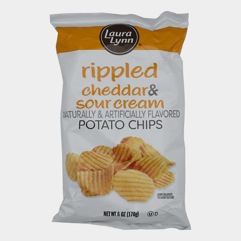 Laura Lynn Cheddar & Sour Cream Chips, 6 oz