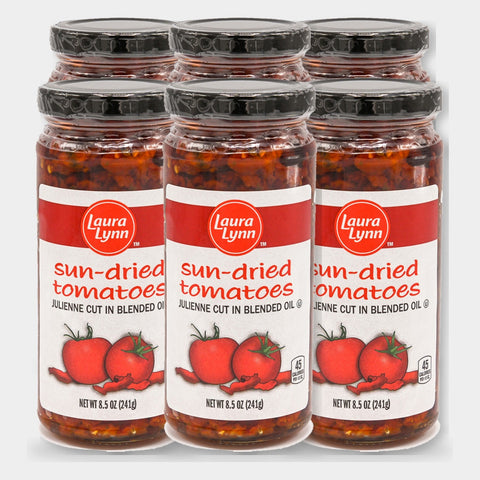 6 Cans Laura Lynn Sun Dried Tomatoes, 8.5 oz