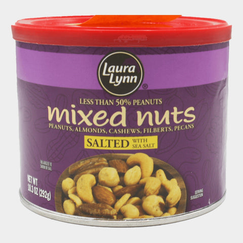 Laura Lynn Mixed Nuts with Sea Salt (Less Than 50% Peanuts), 10.3 oz