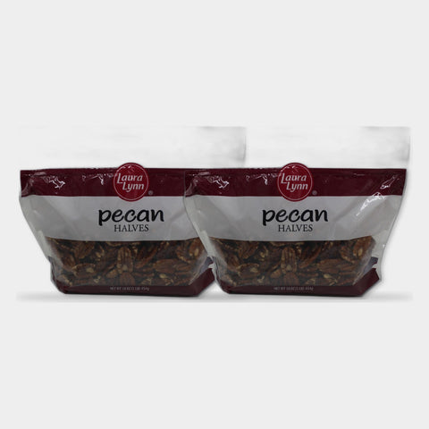 2 Bags Laura Lynn Baking Pecan Halves, 16 oz