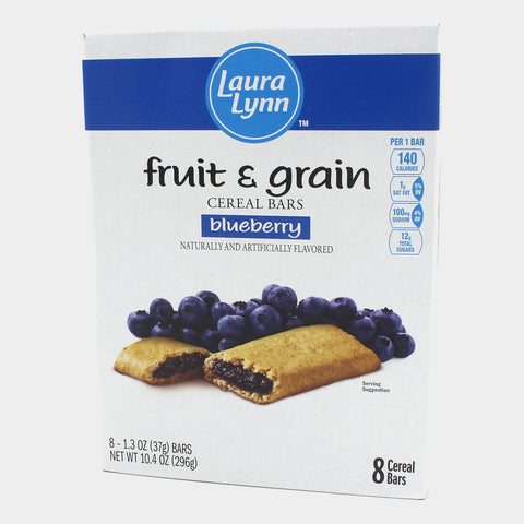 2 Boxes Laura Lynn Blueberry Fruit & Grain Bars 8 Count, 10.4 oz