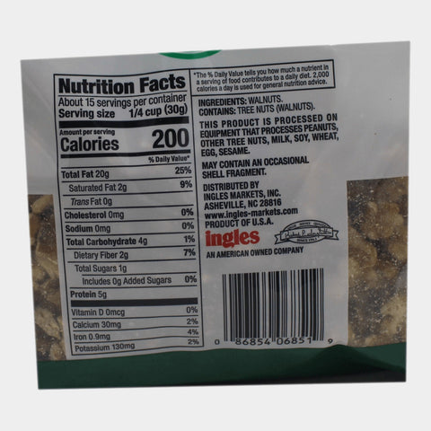 2 Bags Laura Lynn Walnut Halves & Pieces, 16 oz