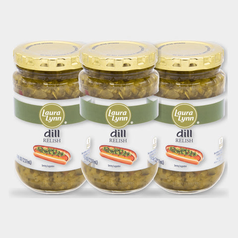 3 Jars Laura Lynn Dill Relish, 8 oz