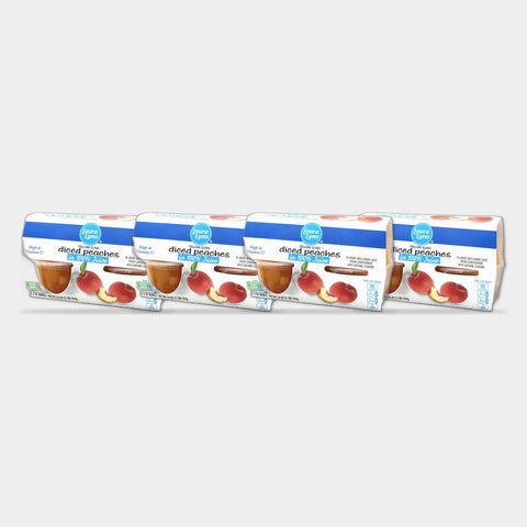 4 Cans Laura Lynn Peaches Diced in 100% Juice, 16 oz