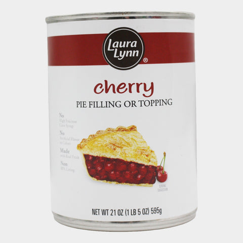 4 Cans Laura Lynn Cherry Pie Filling, 21 oz