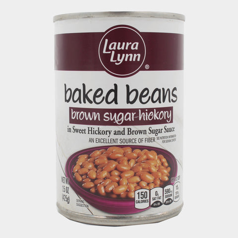 6 Cans Laura Lynn Baked Beans Brown Sugar Hickory, 15 oz