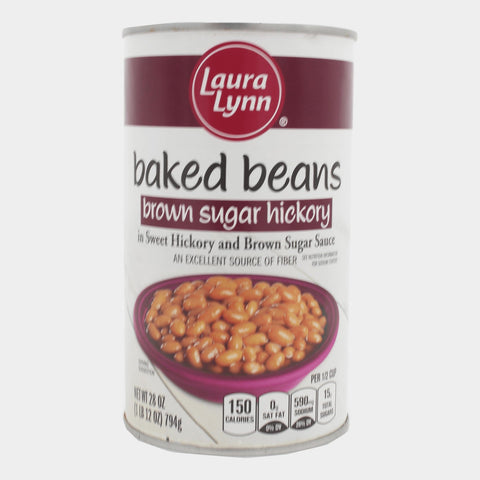 4 Cans Laura Lynn Baked Beans Brown Sugar Hickory, 28 oz