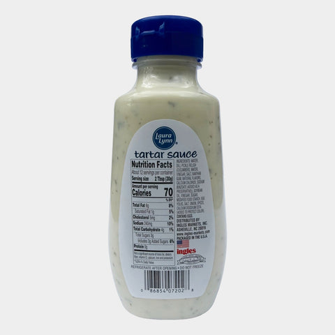 4 Bottles Laura Lynn Easy Squeeze Tartar Sauce, 12 oz