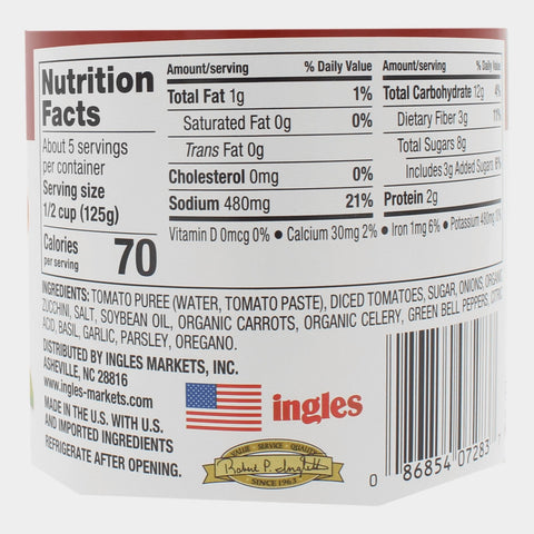 3 Jars Laura Lynn Garden Vegetable Pasta Sauce, 24 oz