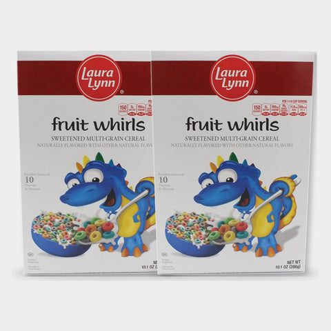 2 Boxes Laura Lynn Fruit Whirls, 10.1 oz