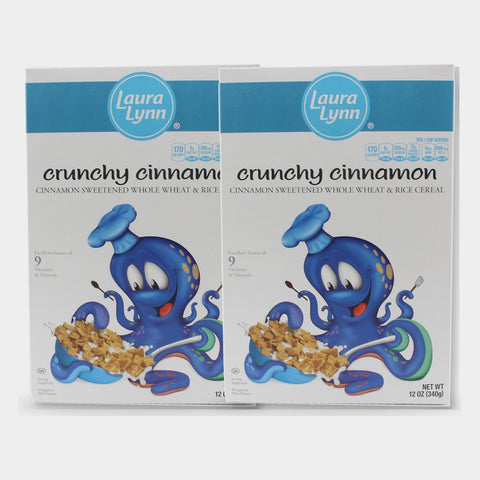 2 Boxes Laura Lynn Crunchy Cinnamon, 12 oz