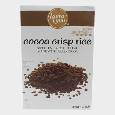 2 Boxes Laura Lynn Cocoa Crisp Rice, 11 oz