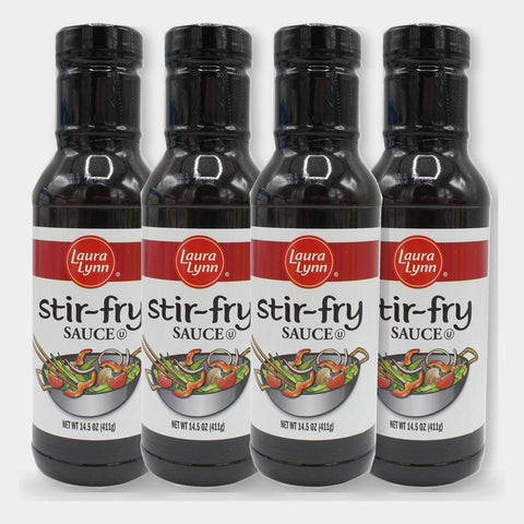 4 Bottles Laura Lynn Stir Fry Sauce, 14.5 oz