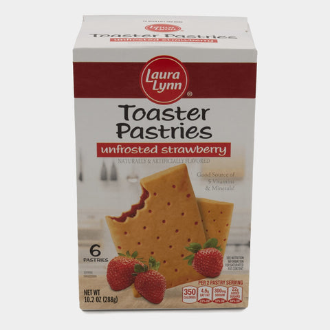 2 Boxes Laura Lynn Unfrosted Strawberry Pastries, 10.2 oz
