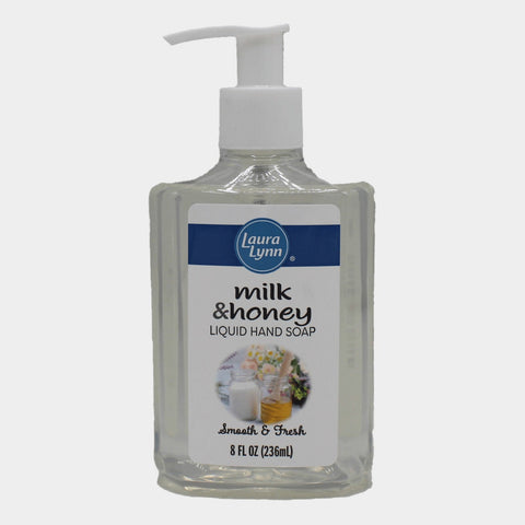 Laura Lynn Liquid Soap Milk & Honey, 8 oz