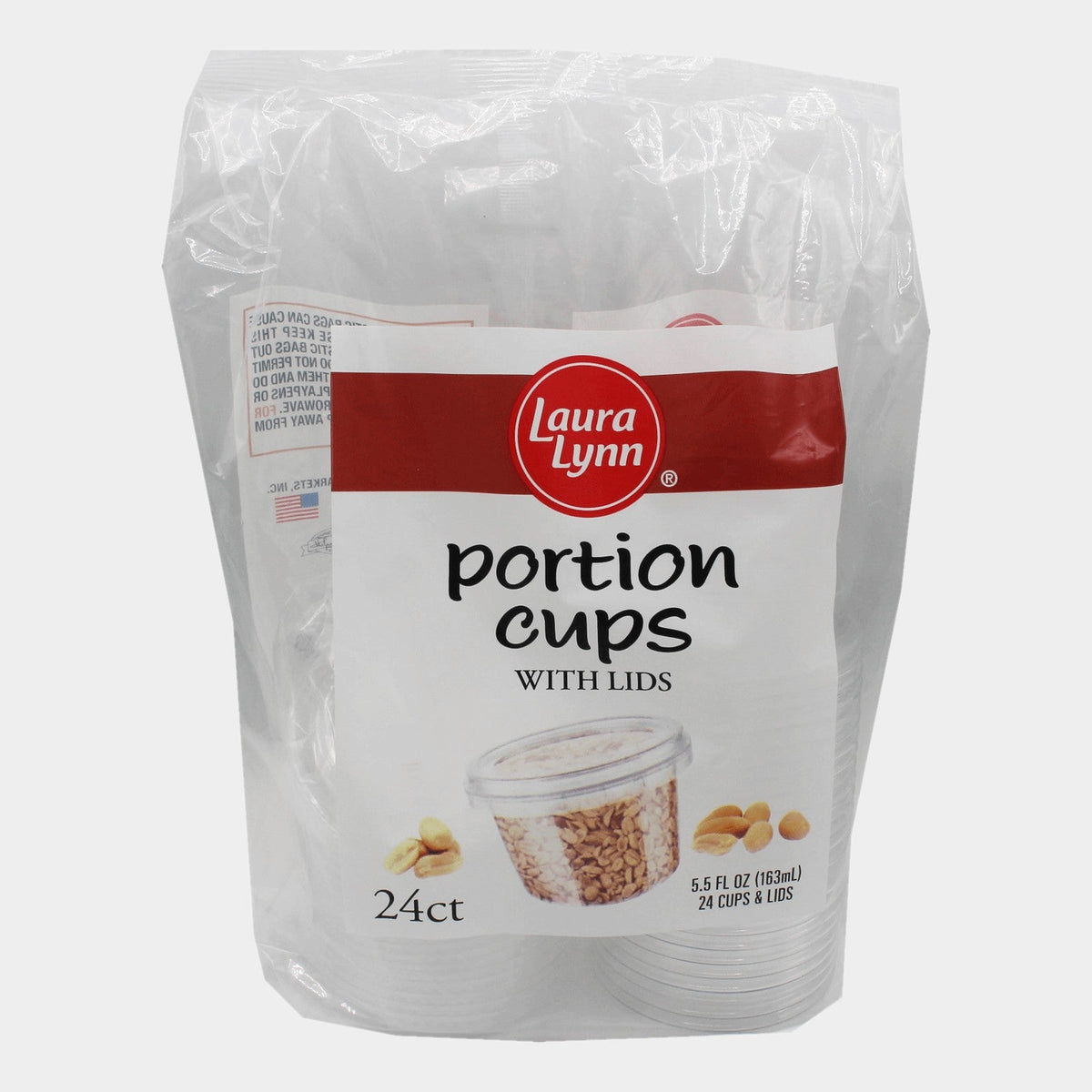 Laura Lynn Portion Cups with Lids, 5.5 oz