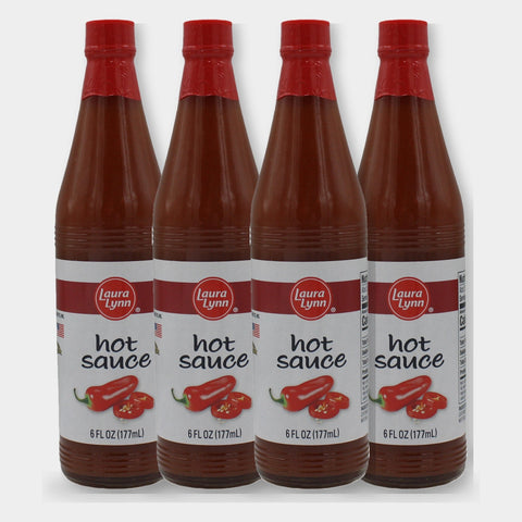 4 Bottles Laura Lynn Hot Sauce, 6 oz