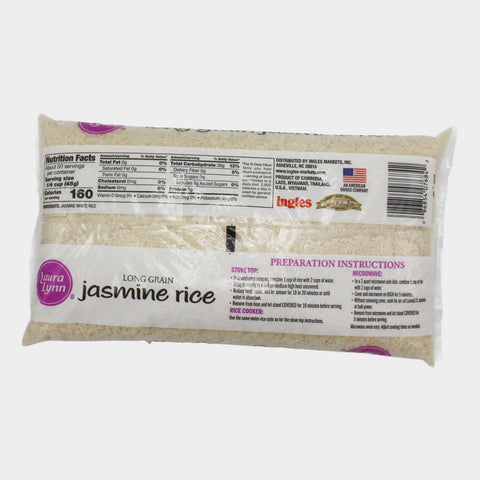 Laura Lynn Jasmine Rice Long Grain, 5 lb