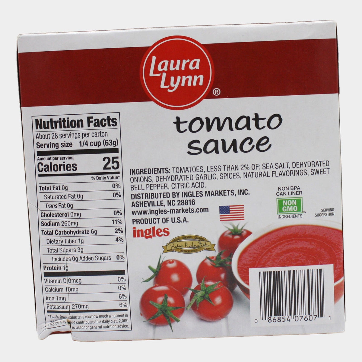 Laura Lynn Tomato Sauce, 60 oz