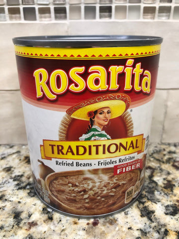 4 Cans of Rosarita Traditional Refried Beans, 30 oz
