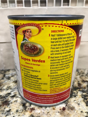 4 Cans of Rosarita Traditional Refried Beans, 30 oz