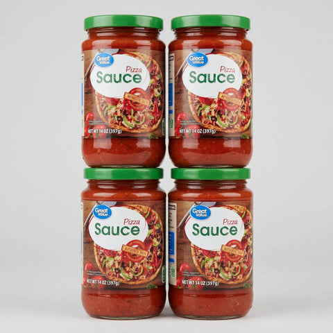 4 Jars of Great Value Authentic Pizza Sauce, 14 oz