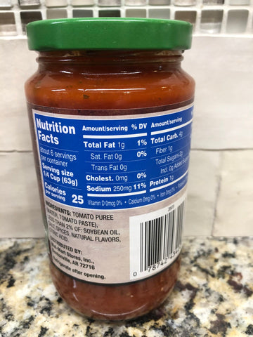 4 Jars of Great Value Authentic Pizza Sauce, 14 oz