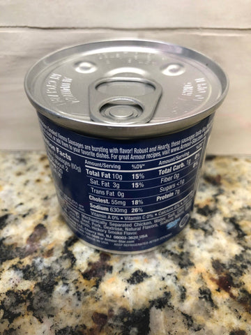 12 Cans of Armour Smoked Vienna Sausage Meat, 4.6 oz
