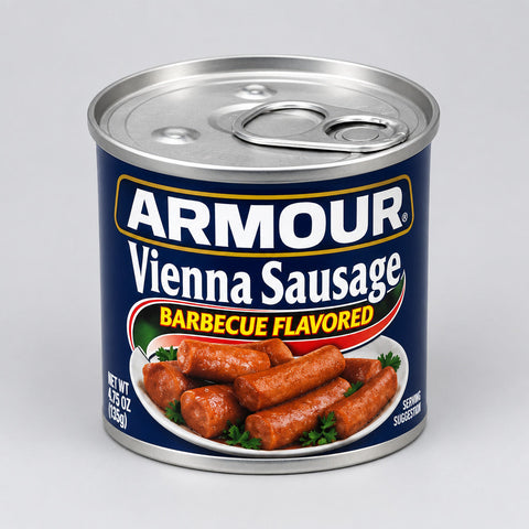 12 Cans of Armour Barbecue Flavored Vienna Sausage Meat, 4.6 oz