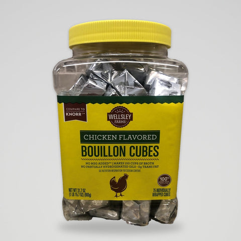 Wellsley Farms Chicken Flavored Bouillon Cubes 75 count Stock Soup
