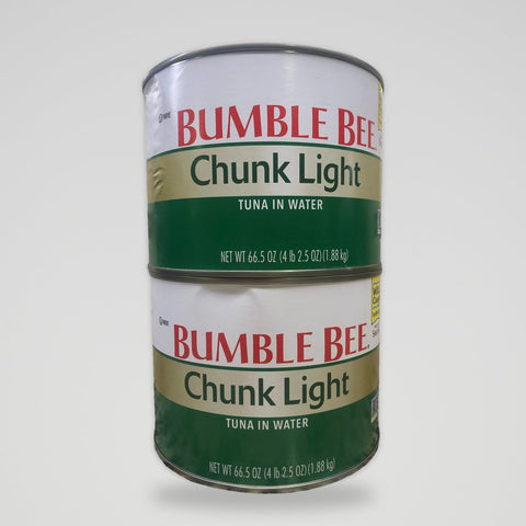 2 Cans of Bumble Bee Chunk Light Tuna in Water, 66.5 oz