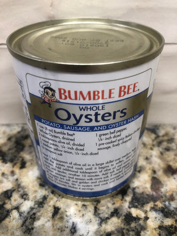 Bumble Bee Steamed Shucked Whole Oysters 8 oz Can Stew Chowder