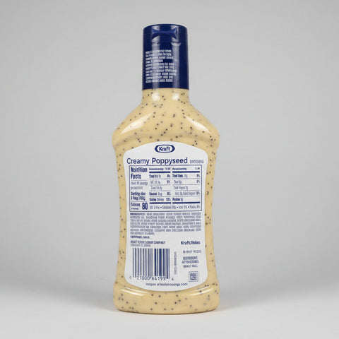 3 BOTTLES Kraft Creamy Poppyseed Salad Dressing 16 oz Sweet Tangy