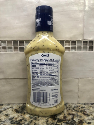 Kraft Creamy Poppyseed Salad Dressing, 16 oz