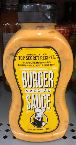 4 Bottles of Todd Wilbur's Top Secret Recipes Burger Special Sauce, 10 oz