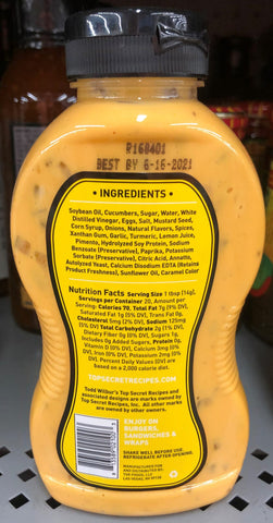 4 Bottles of Todd Wilbur's Top Secret Recipes Burger Special Sauce, 10 oz
