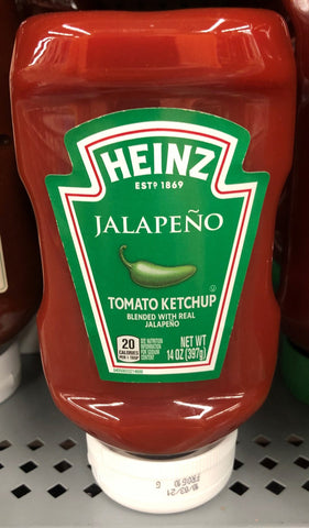 4 Bottles of Heinz Jalapeno Tomato Ketchup, 14 oz